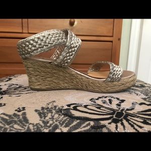 Stuart Weitzmann Gold Wedges